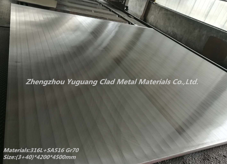 316L/SA516 Gr70N Explosion Welding Clad Plate