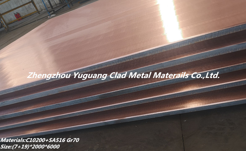 Explosion Cladding Copper/Steel Clad Plate
